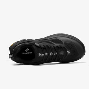 Newhiker NH6588 black trail running shoes, top view