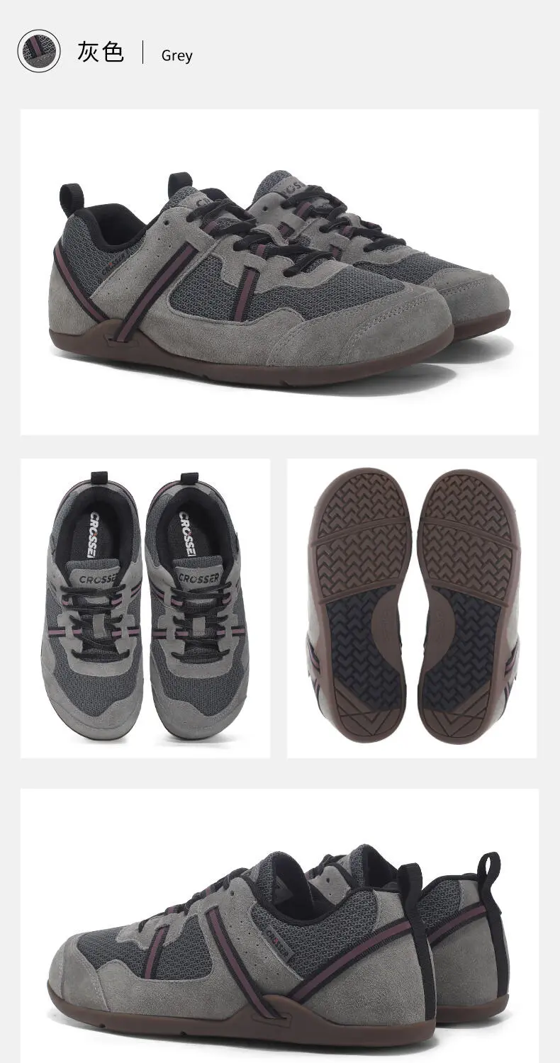 CROSSER 8251 Zero-Drop Wide-Toe Barefoot Training Shoes