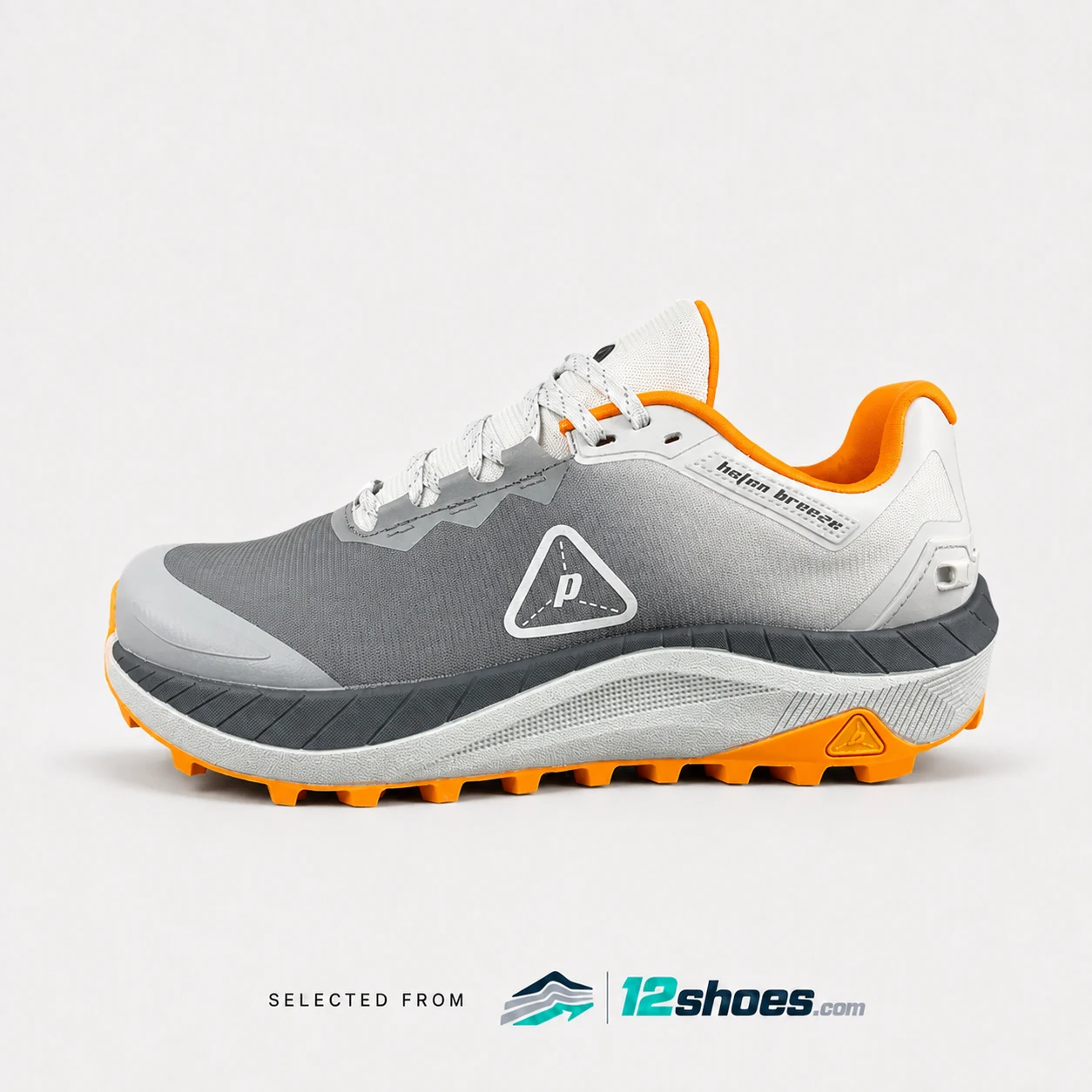 Fish Belly White PODLERS POD31413 outdoor trail running shoes, side view
