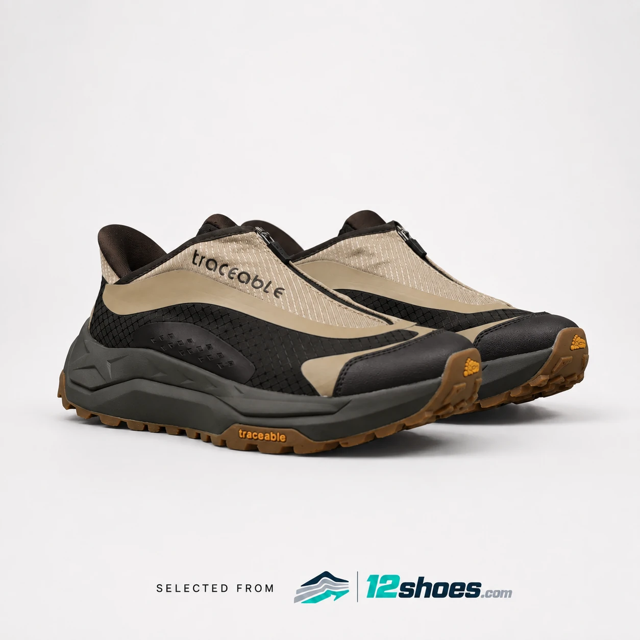 6603 Trail Running Shoes in Sand / Black, main view 1