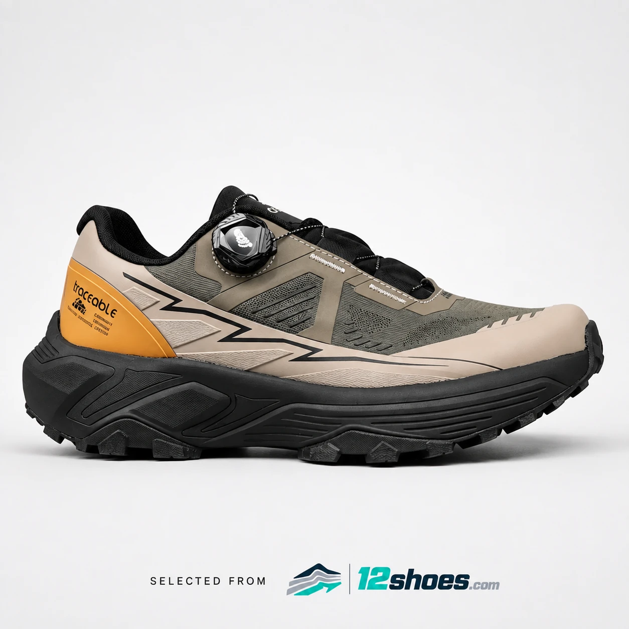 6615 Dial Trail Running Shoes in Sand / Black, main view 1