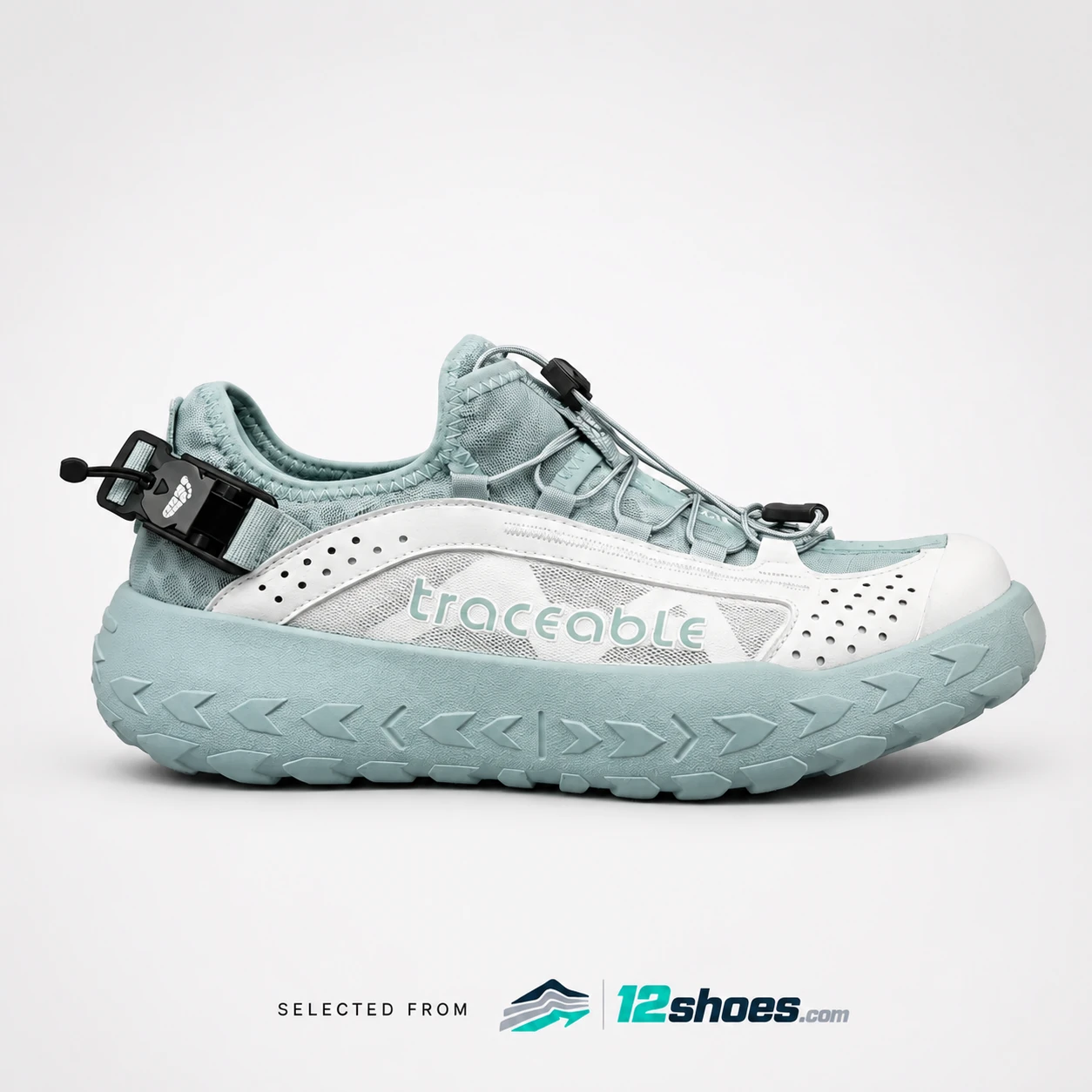 6617 Trail Running Shoes in Ice Blue / White, main view 1