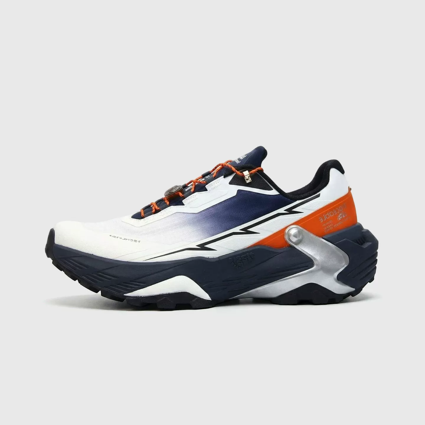 TRACEABLE 6620 white navy orange trail running shoes