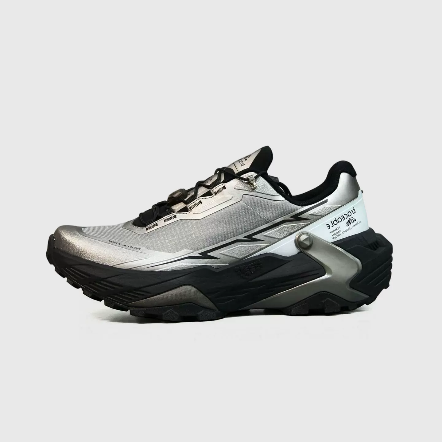 TRACEABLE 6620 grey black trail running shoes