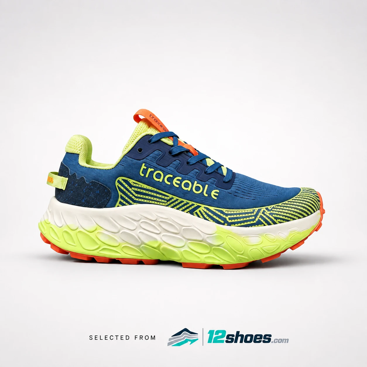6655 Trail Running Shoes in Navy / Lime, main view 1