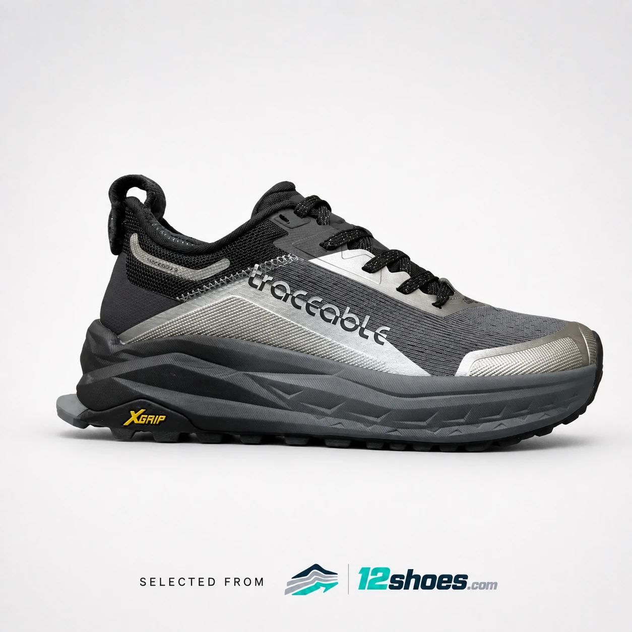 6661 Trail Running Shoes in Black / Grey, main view 1