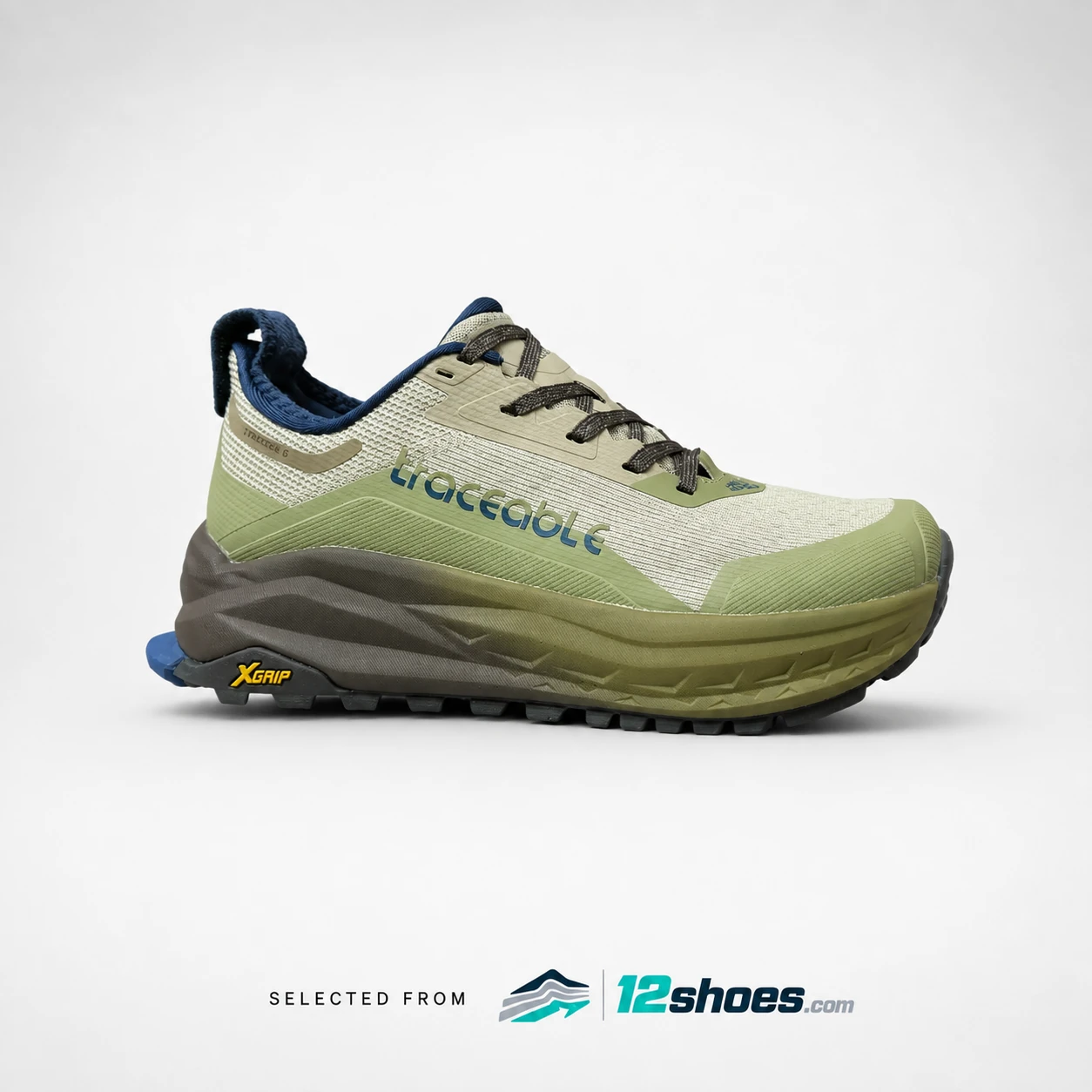 6661 Trail Running Shoes in Sage / Navy, main view 1