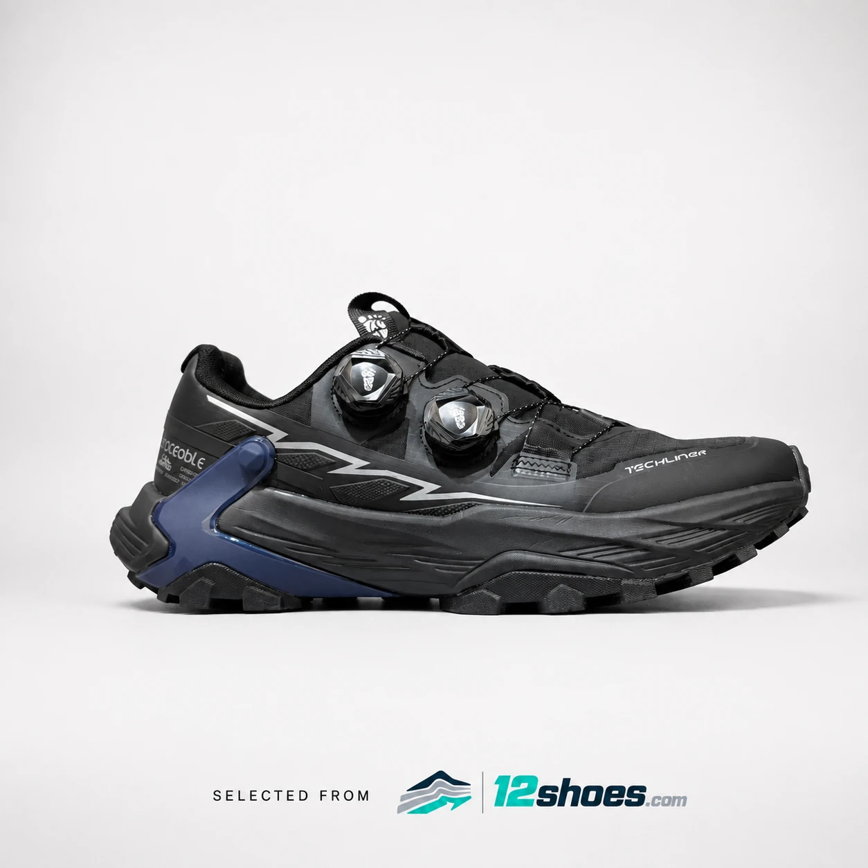 6669 Dial Trail Running Shoes in Black / Navy, main view 1