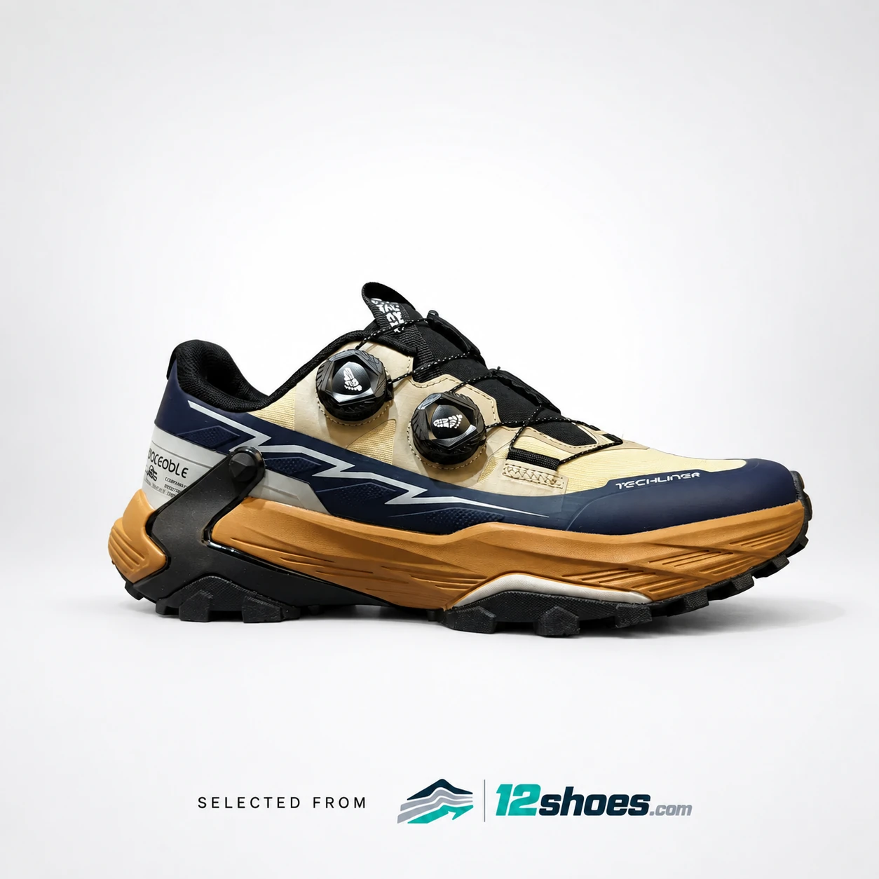 6669 Dial Trail Running Shoes in Sand / Navy / Orange, main view 1