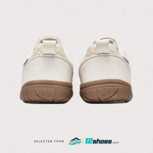 White ZEROLAND ZL7101 mesh barefoot walking shoes, rear view