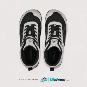 Black colourway ZEROLAND ZL9101 waterproof high-top walking shoes, top view